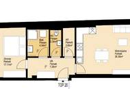 Erstbezug nach Sanierung: Charmante 2-Zimmer-Dachgeschoßwohnung mit Top-Lage