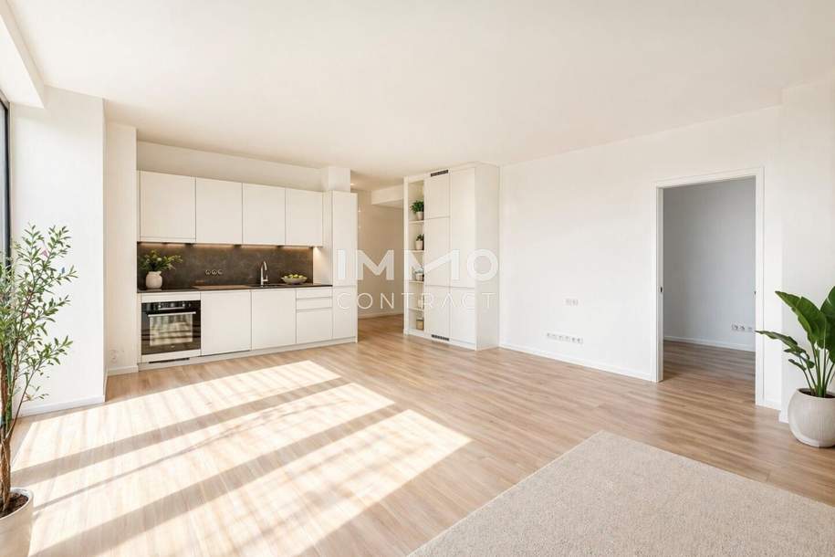 38. Etage inkl. 39m2 Loggia! DC2 Tower: City, Donau & Lifestyle vereint, Wohnung-miete, 1.100,00,€, 1220 Wien 22., Donaustadt