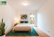 Geräumige 2.Zimmer im "grünen Hirschfeld" - Provisionsfreier Erstbezug mit Balkon und hervorragender Ausstattung!
