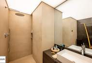 Architektenwohnung in Gersthof – 3 Zimmer im 1. Stock mit eigenem Garten, Terrasse und Loggia, Lift, offener Kamin, hochwertigster Ausstattung