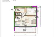 Blumengasse - 2 Zimmer Wohnung mit Terrasse | 2.OG = DG | Neubau - Erstbezug | Klimaanlage | Einbauküche | zzgl. Tiefgaragenstellplatz | Top A9b