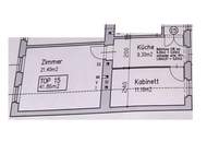 Unbefristet vermietete 1,5-Zimmer-Wohnung um € 1.500,- pro m²