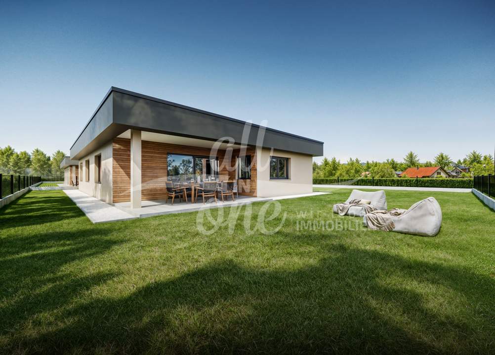 *Neubau* Bungalowtraum mit Garten, Terrasse & Ausblick – Nähe Velden