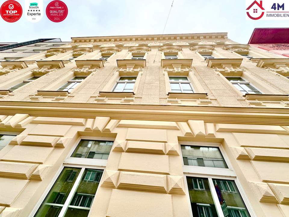 Erstbezug nach Sanierung! Smarte 2 Zimmer Stil-Altbauwohnung in top zentraler Lage in 1030 Wien (U3 Nähe)