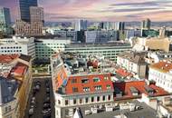 360° CITY VIEW - STYLISCHE DACHGESCHOSSMAISONETTE MIT TERRASSE UND DACHTERRASSE NÄHE 1.BEZIRK / WIEN MITTE / U3 / U4 / ROCHUSMARKT / URANIA