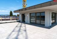 105 m² Dachterrasse für Ihr Leben im Freien – barrierefreie Komfortwohnung mit grünem Energiekonzept