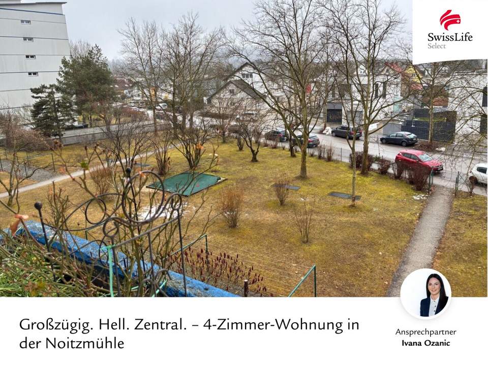 Großzügig. Hell. Zentral. – 4-Zimmer-Wohnung in der Noitzmühle