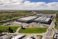 Neubau-Logistikhalle im Norden Wiens an der A22