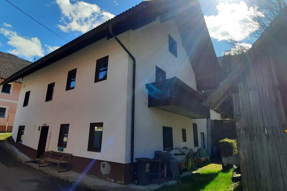 Ehemaliges Bauernhaus mit Nebengebäude zwischen Hermagor und Villach, Gewerbeobjekt-kauf, 222.000,€, 9613 Villach Land