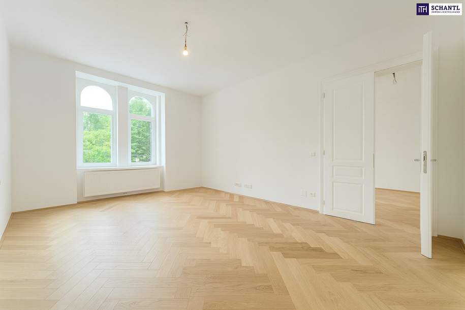 Elegante Altbauwohnung im Erstbezug nach Sanierung!! + Parkblick + großzügige Raumgestaltung, Wohnung-kauf, 489.000,€, 1050 Wien 5., Margareten