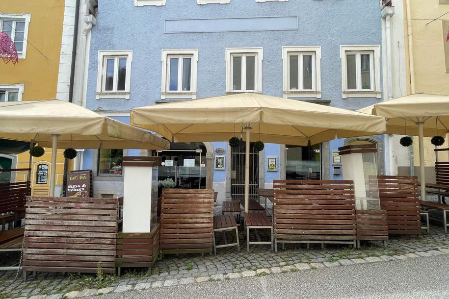 Top-Gelegenheit: Ehemaliges Stadtbeisl &amp; Caribas in Schärding zur Pacht!, Gewerbeobjekt-legalform.pacht, 4780 Schärding
