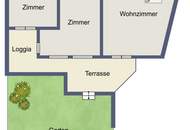 Privater Dachgarten im 2. Stock – Rarität in absoluter Ruhelage am Maurer Hauptplatz