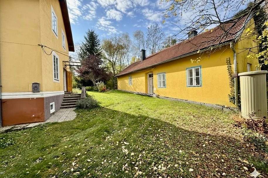 Historische Wienerwaldvilla mit Nebengebäude – Charme &amp; Großzügigkeit auf über 2.200 m² Grundstück!, Haus-kauf, 449.000,€, 3073 Sankt Pölten(Land)