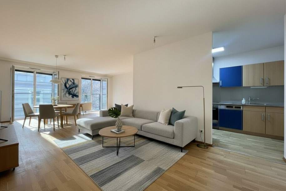 Moderne 3-Zimmer-Wohnung mit französischem Balkon – sonnig, ruhig & urban Nähe Karmelitermarkt, Wohnung-miete, 1.983,92,€, 1020 Wien 2., Leopoldstadt