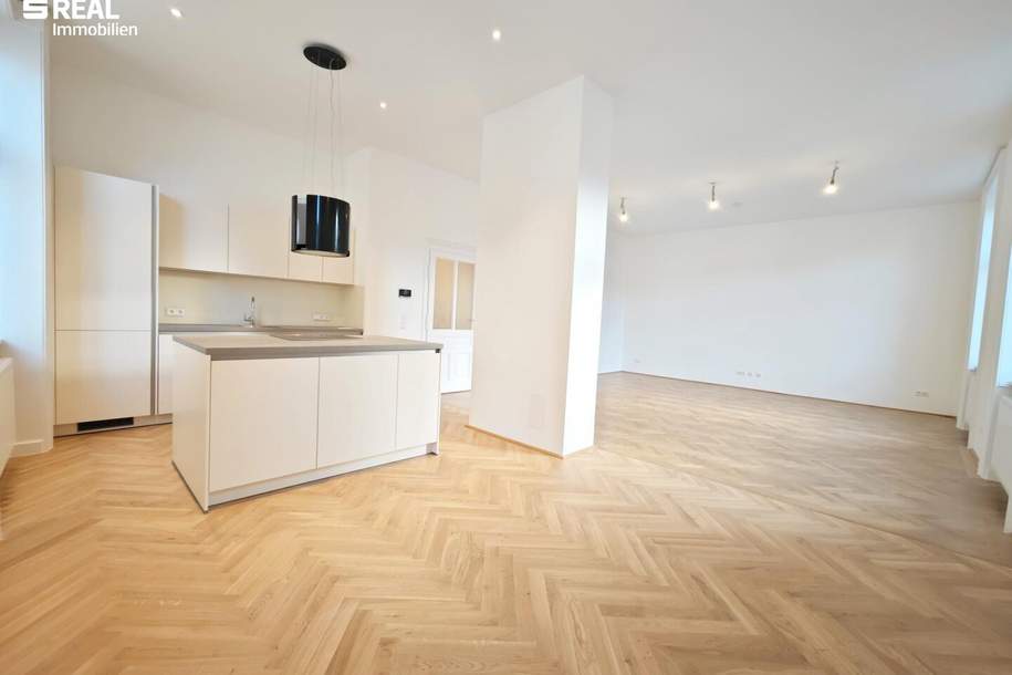 FRISCH SANIERTE 4-ZIMMER ALTBAUWOHNUNG IN DER KANDLGASSE, Wohnung-miete, 3.268,54,€, 1070 Wien 7., Neubau