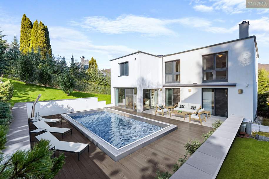 Moderne Familien-Villa mit Pool, großem Garten und Doppelgarage, Haus-kauf, 1.980.000,€, 3002 Sankt Pölten(Land)
