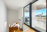 Maisonette mit Dachterrasse, Whirlpool &amp; Panoramablick - Ihr Penthouse-Traum mit Garagenplatz und Massmöbel in Hollabrunn!