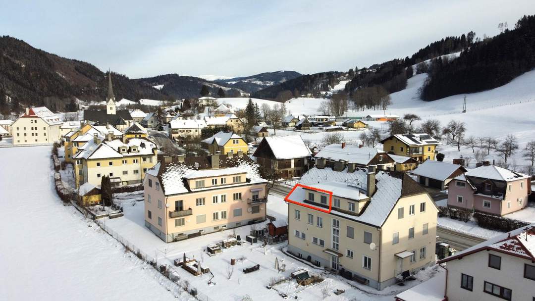 Helle 62 m² Dachgeschoßwohnung mit Gartenanteil – ruhig wohnen in Kärnten