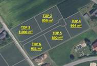 Noch 5 Baugrundstücke an einer Sackgasse in sehr ruhiger Lage mit Ganztagssonne und anteiliger Wegeanlage