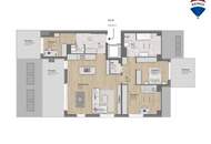 Erstklassiges 4-Zimmer-Penthouse mit drei Terrassen - Erstbezug