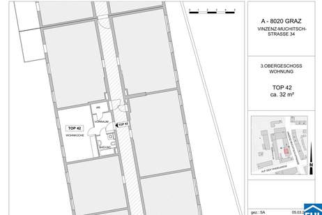 Heller Wohnungstraum zum Mieten!, Wohnung-miete, 345,00,€, 8020 Graz(Stadt)