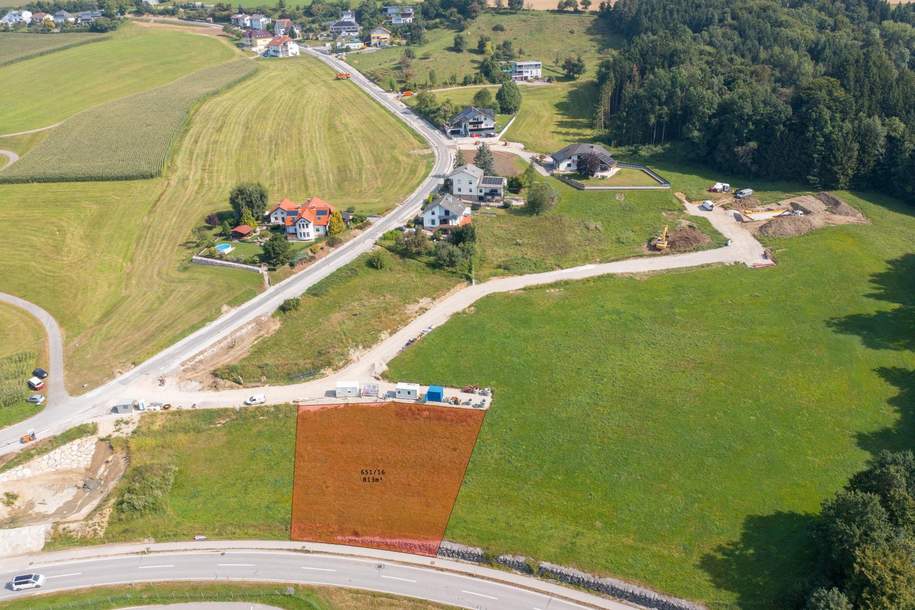 Wohnen im Grünen & doch stadtnah! 813 m² Baugrund mit traumhaftem Ausblick in ruhiger/grüner Lage!, Grund und Boden-kauf, 96.000,€, 4441 Amstetten