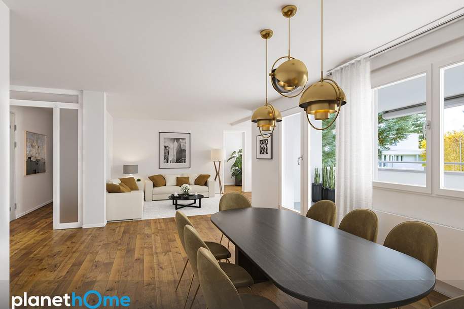 Wohnen im Grünen Moderne 4-Zimmer-Wohnung mit zwei Terrassen und Garagenstellplatz am Schafberg, Wohnung-kauf, 840.000,€, 1180 Wien 17., Hernals