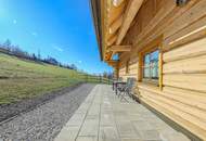 Blockhaus-Chalet A mit traumhaftem Ausblick in idyllischer Ruhelage