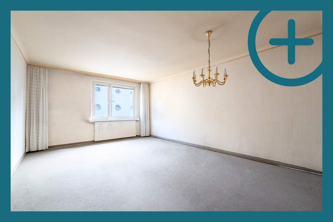 VIEL POTENZIAL: 2-Zimmer Wohnung in thermisch saniertem Haus!