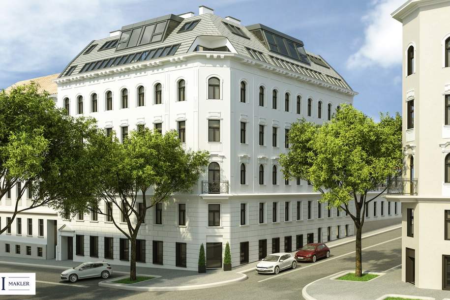 Baubewilligter Rohdachboden in beliebter und verkehrsberuhigter Lage nahe U3-Johnstraße und Hütteldorfer Straße, Wohnung-kauf, 450.000,€, 1150 Wien 15., Rudolfsheim-Fünfhaus