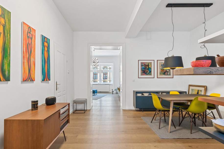 Stilvoll renovierte Altbauwohnung im 3.Bezirk. Citynaher Lifestyle mit besonderem Flair., Wohnung-kauf, 440.000,€, 1030 Wien 3., Landstraße