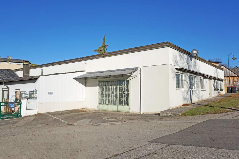 Multifunktionale Lagerhalle mit Weinkeller und Wohn-/Büro-/Praxisräumlichkeiten Nähe TULLN, Gewerbeobjekt-kauf, 450.000,€, 3701 Tulln