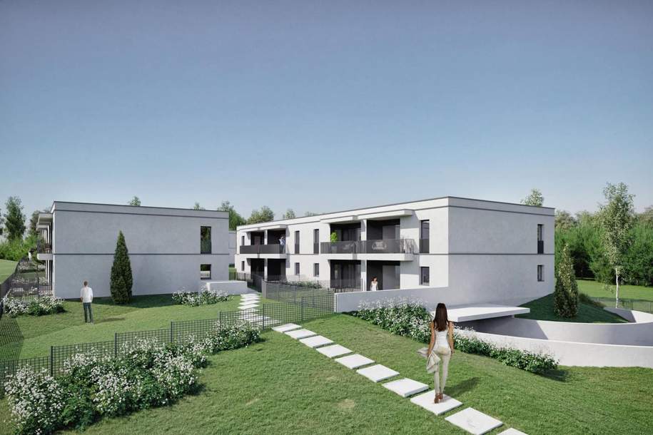 Provisionsfrei! Neubauprojekt Holzhäuseln: leistbare 75m² ETW mit Garten in Waldrandlage mit Traunsteinblick, Wohnung-kauf, 332.175,€, 4694 Gmunden