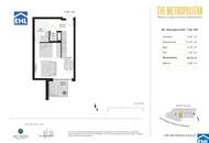 Sonnwendviertel: 1-Zimmer-Wohnung mit Balkon in der 8. Etage – Fitnessraum, Co-Working &amp; Rooftop-Terrasse inklusive!