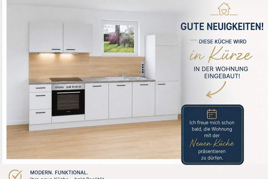 70 m² Wohnung in ruhiger Lage nahe dem Bahnhof Leibnitz & neuer Küche ( keine Terrasse oder Balkon ), Wohnung-miete, 799,60,€, 8430 Leibnitz
