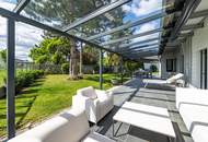 Außergewöhnliches Designerhaus mit viel Raum zur Entfaltung | 8 Zimmer, Edelstahlpool, Sauna, Weinkeller | Vereint Wohnen und Arbeiten | Barrierefrei