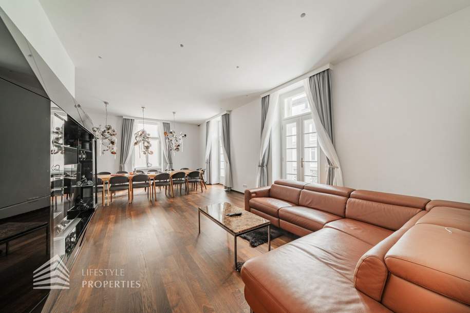 Möblierte 4-Zimmer Wohnung mit Balkon, Nähe Schwedenplatz, Wohnung-kauf, 1.490.000,€, 1010 Wien 1., Innere Stadt