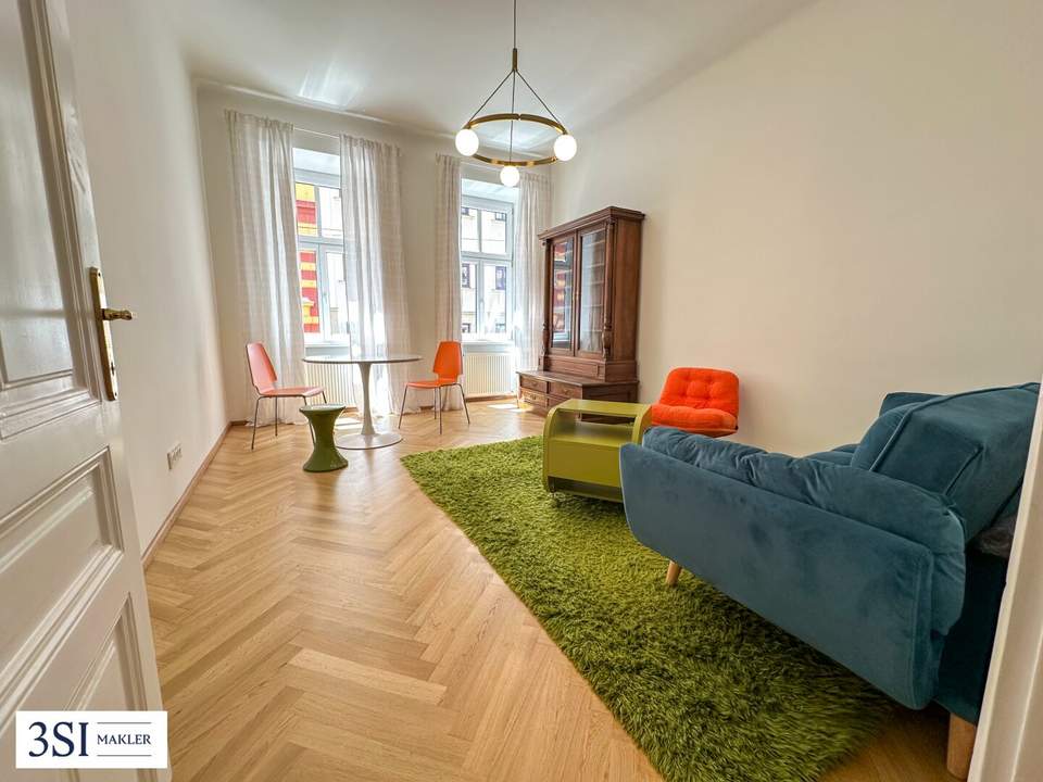 Stilvoll Wohnen im 9. Bezirk - Lichtdurchflutete Altbauwohnung in ruhiger Seitenstraße