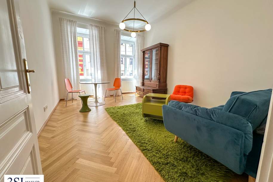 Stilvoll Wohnen im 9. Bezirk - Lichtdurchflutete Altbauwohnung in ruhiger Seitenstraße, Wohnung-kauf, 389.900,€, 1090 Wien 9., Alsergrund