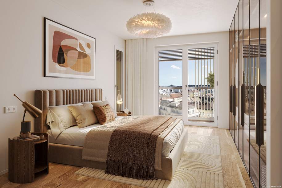 9. Floor with a view! Directly at the main train station: Commission-free + Completion in October, Wohnung-kauf, 580.000,€, 1100 Wien 10., Favoriten