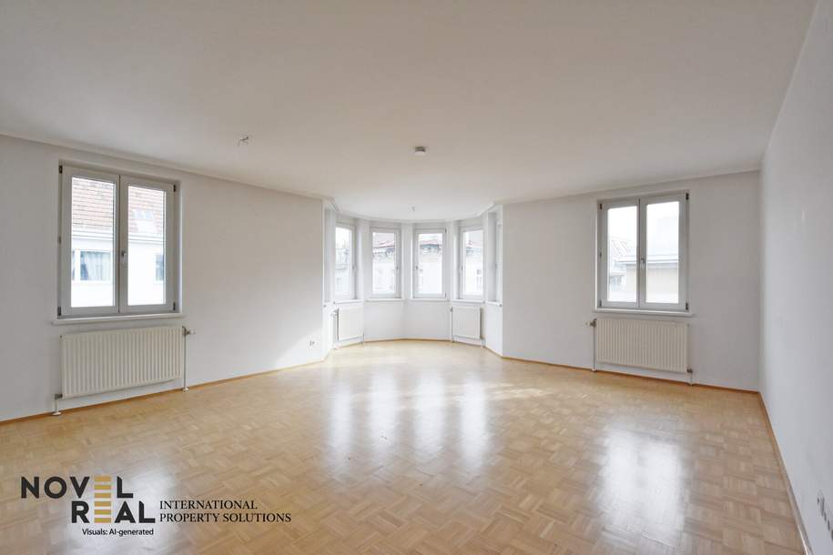 Sonnige 3 Zimmer Wohnung mit einem großzügigem Wohnbereich, Wohnung-miete, 1.545,54,€, 1090 Wien 9., Alsergrund