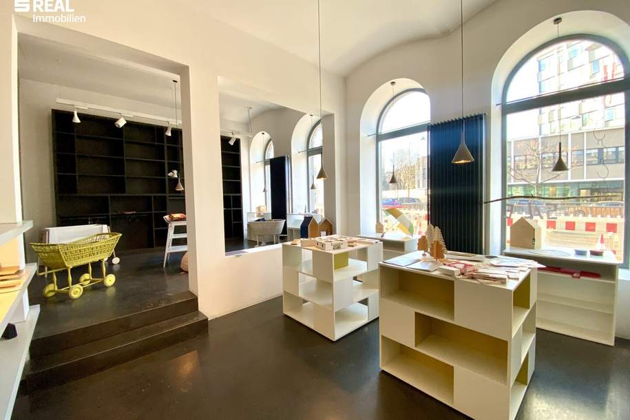 Lokalflächen mit Garagenbox für 2 PKW, Gewerbeobjekt-kauf, 1050 Wien 5., Margareten