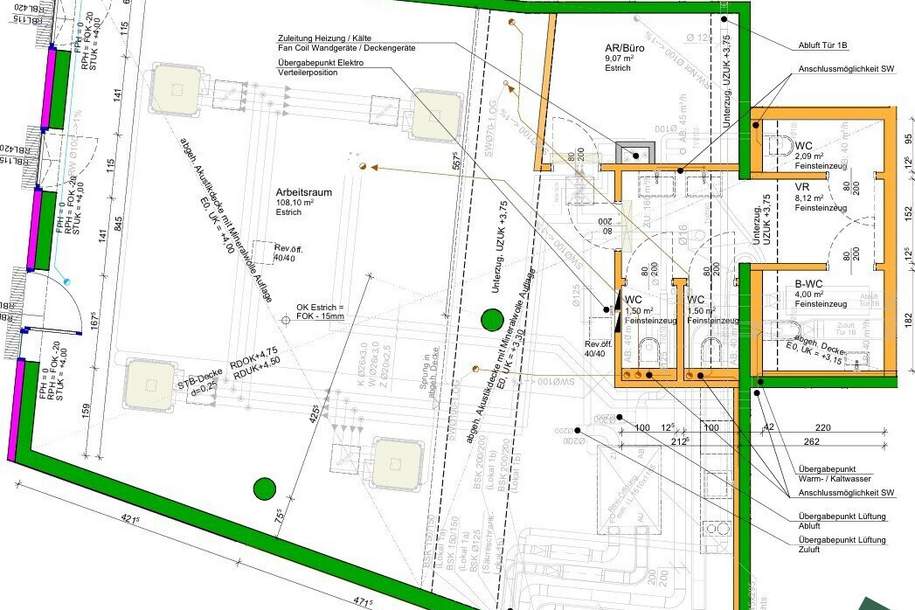 Erstbezug | Moderne Gewerbefläche im neuen Stadtquartier „An der Schanze“ – ideal für Ordinationen, Therapie & Gesundheitsdienstleistungen, Gewerbeobjekt-miete, 1.338,49,€, 1210 Wien 22., Donaustadt