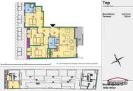 HOFSEITIG - Schöne 4-Zimmerdachgeschosswohnung mit Terrasse und Klimaanlage!
