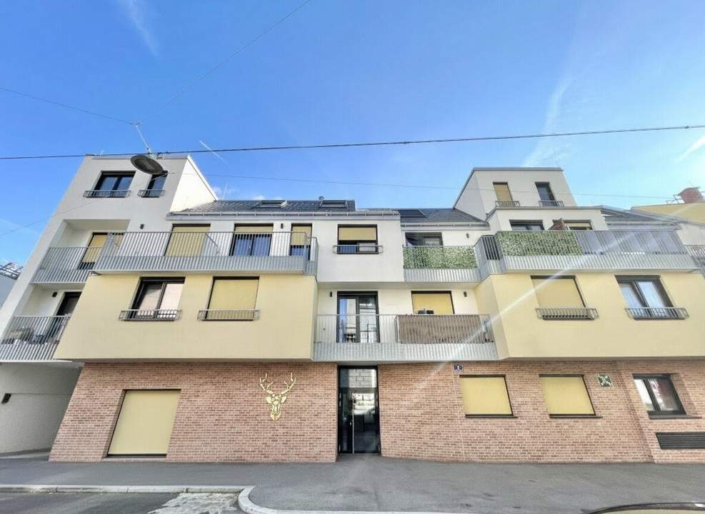 WARMMIETE - Goldener Hirsch – Stilvolle 2-Zimmer-Wohnung mit Terrasse & Garten in der Ziedlergasse, 23. Bezirk