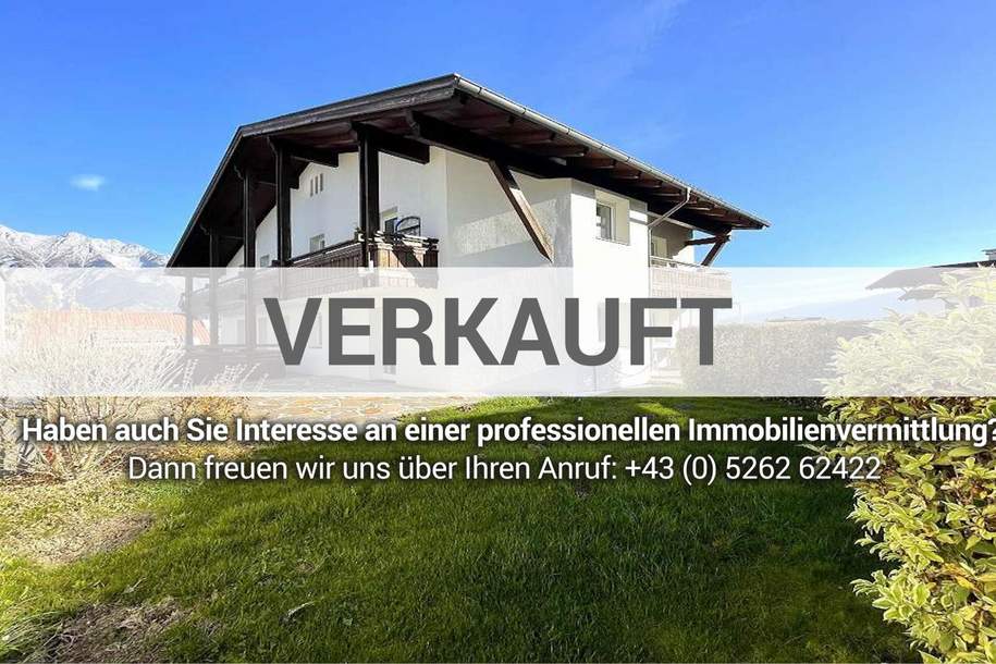 Für Sonnenliebhaber & Gartenfreunde: 3-Zimmer-Wohnung in Götzens, Wohnung-kauf, 385.000,€, 6091 Innsbruck-Land
