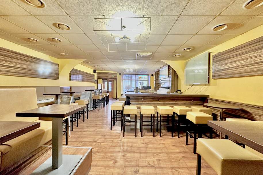 Topgelegene Gastroimmobilie im Zentrum | Vollausgestattet | Gastgarten | Nahegelegene Parkmöglichkeiten, Gewerbeobjekt-kauf, 349.000,€, 2700 Wiener Neustadt(Stadt)