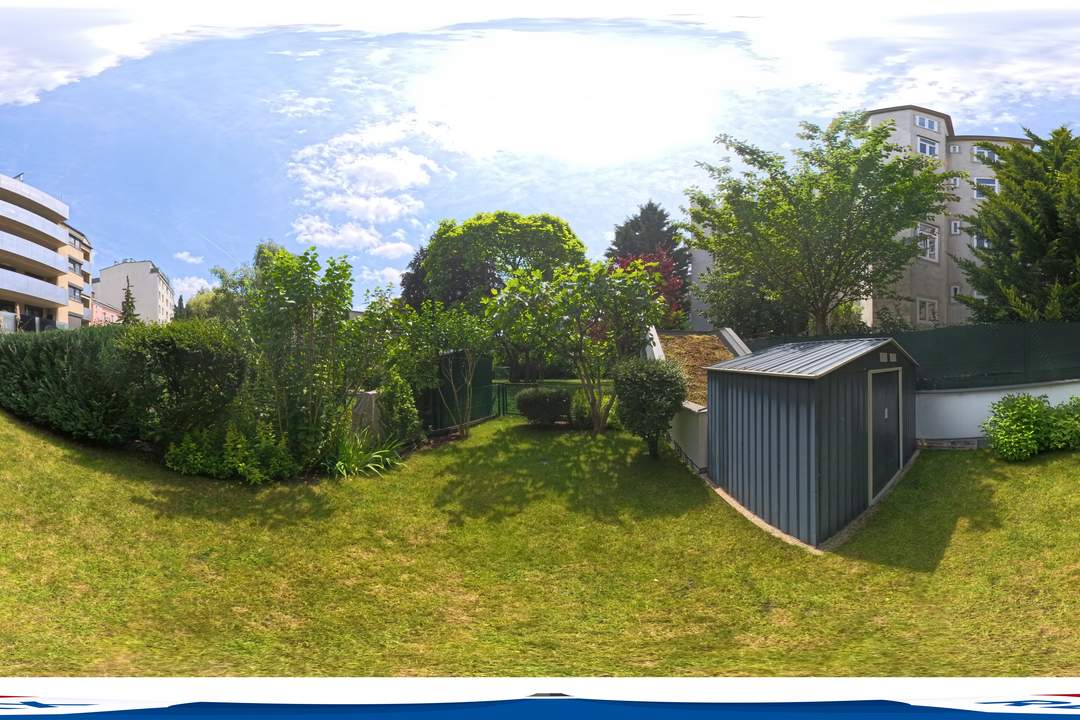 Hof- und südseitige Gartenmaisonette mit Reihenhaus-Charakter nahe Hanusch-Krankenhaus