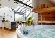 Dachgeschoss-Maisonette mit Loft-Charakter, Wellness-Oase &amp; Weitblick