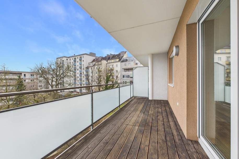 LINZ (FROSCHBERG): TOP-MIETWOHNUNG (2 Zimmer) ca. 47,25 m² WNFL. - XL Balkon/Loggia ca. 14,67m², Wohnung-miete, 799,00,€, 4020 Linz(Stadt)